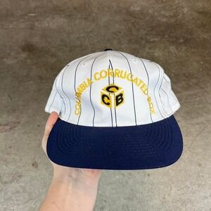 Otto Cap Columbia Corrugated Box Pinstripe Snapback Hat Men's Adjustable‎